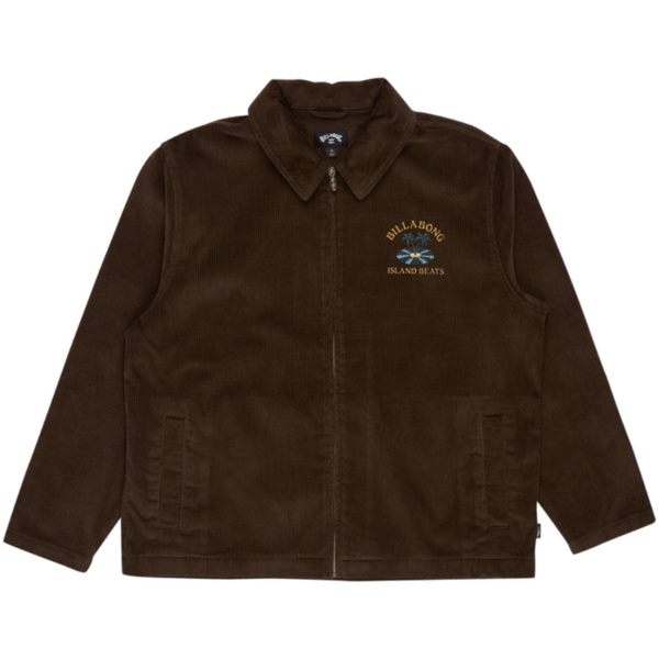2026 Billabong Mens Pump Cord Work Jacket EBYJK00154 - Dark Cedar